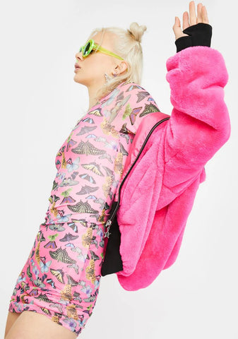 Lovebug Mesh Mini Dress