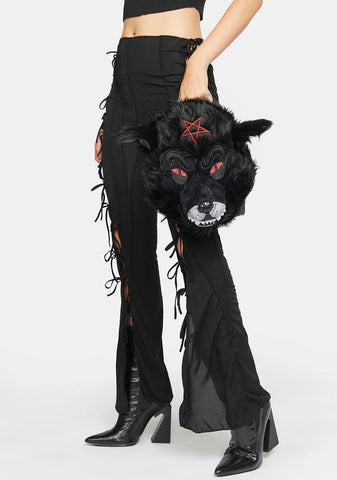 Wolfhead Plush Mini Backpack