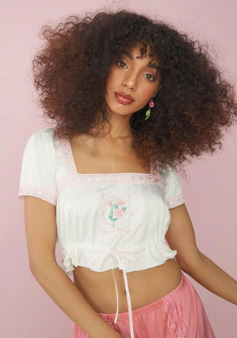 Enjoy The Little Things Floral Crop Top