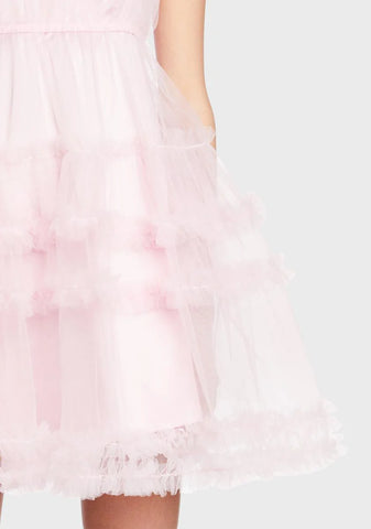 Candy Bold Fortune Tulle Mini Dress
