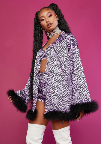 Wild At Heart Satin Robe