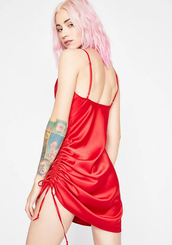 Bleeding Hearts Satin Dress