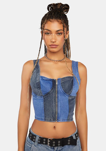 Own It Denim Corset
