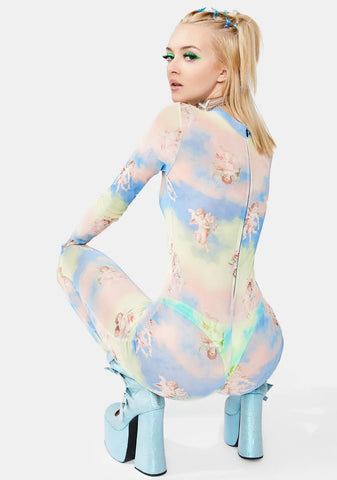 Day Dreamin' Sheer Catsuit
