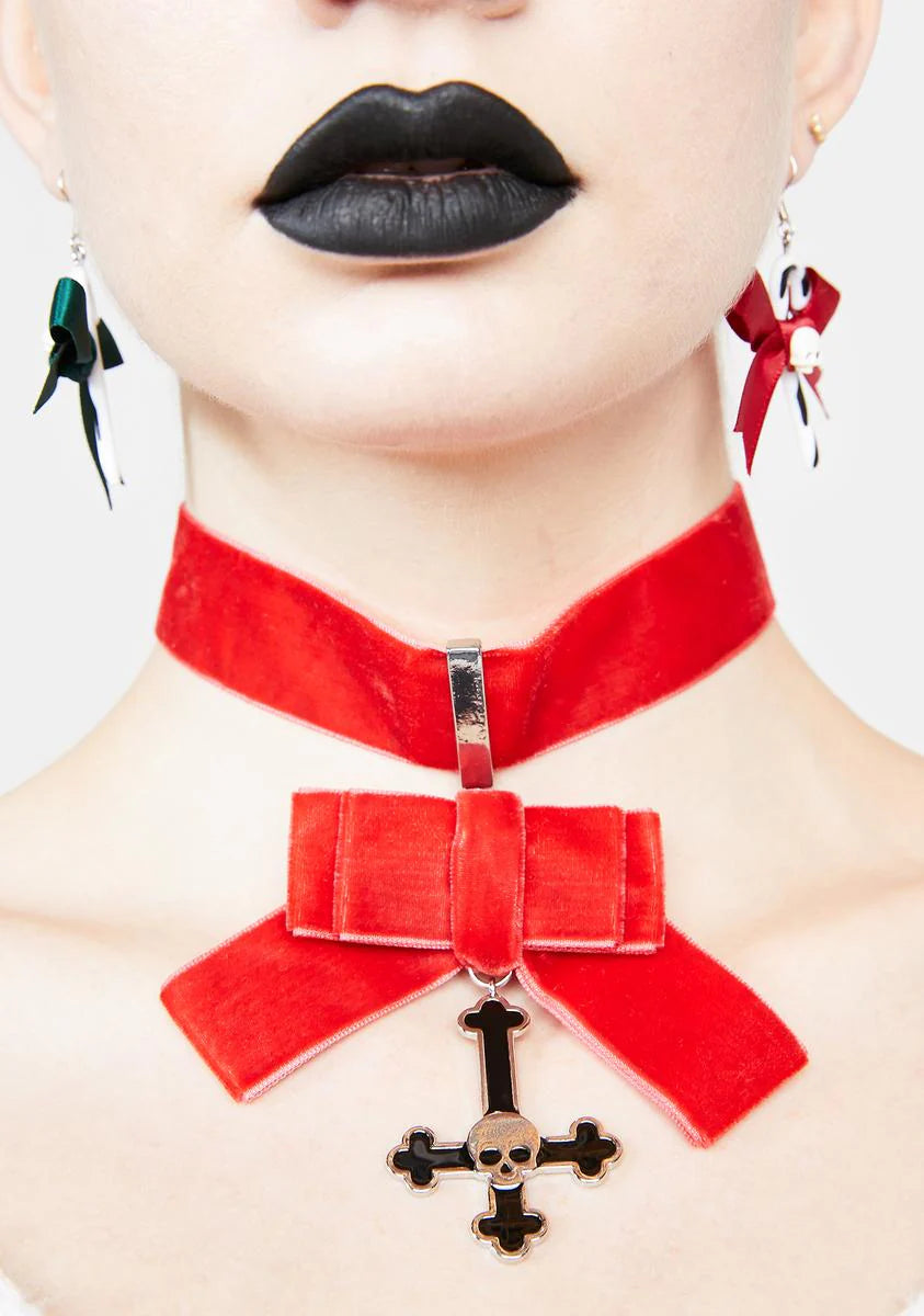 Month Of Sacrilege Velvet Choker
