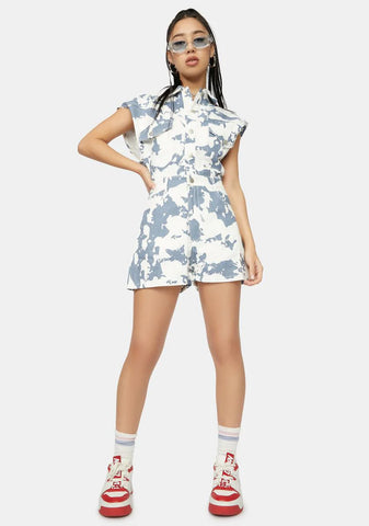 Fierce Talks Denim Utility Romper