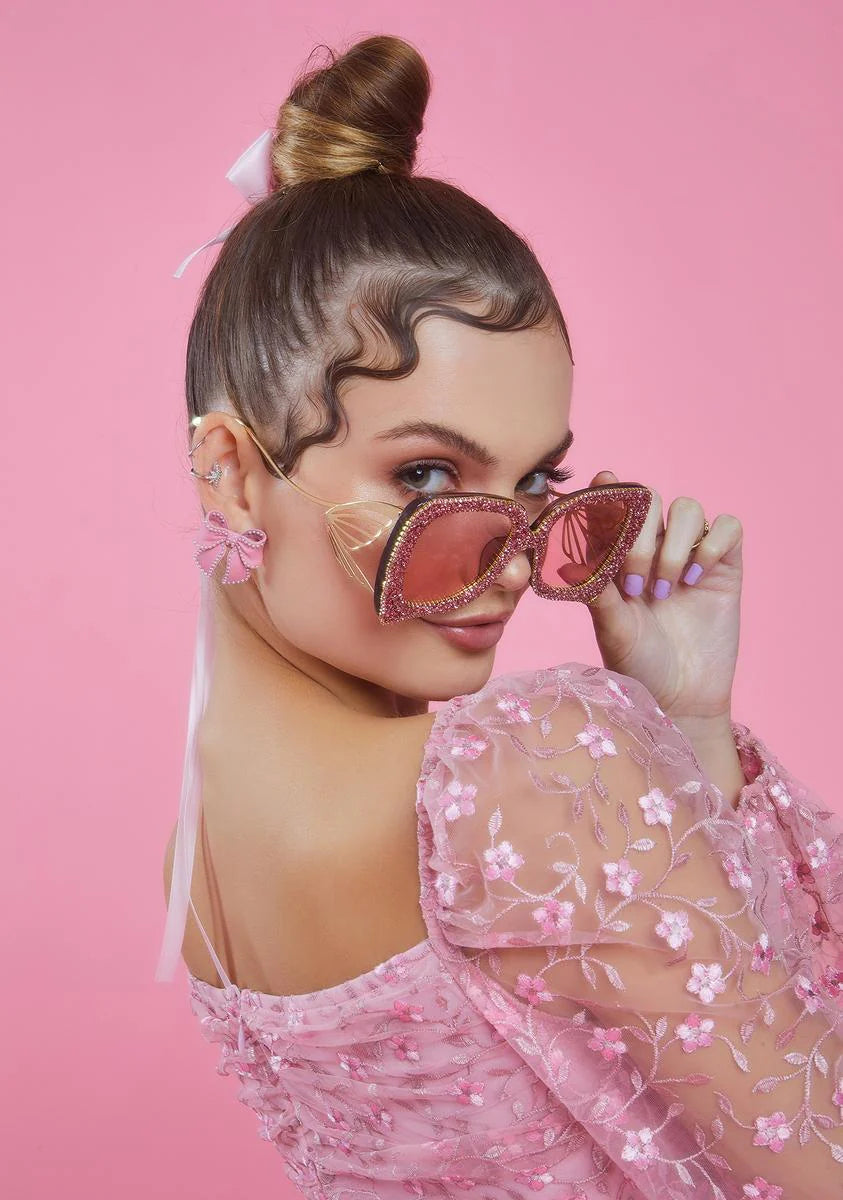 Baby Flutter Queen Glitter Sunglasses