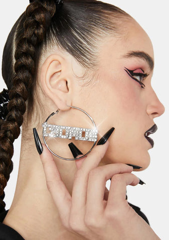 Brighter Future Taurus Hoop Earrings