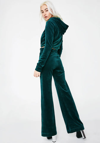 Velour Warm Up Pants