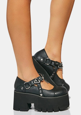 Ashes-33 Platform Mary Janes