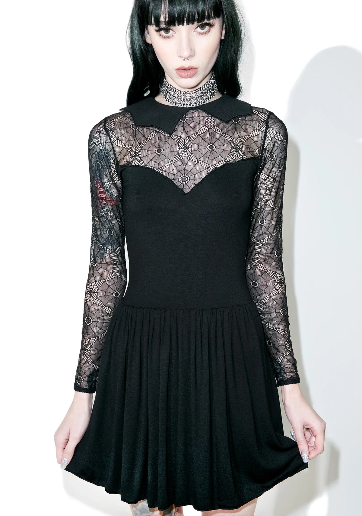 Salvation Lace Skater Dress