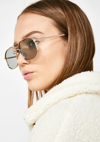 Shady Intentions Aviator Sunglasses