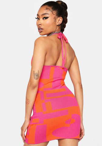 The Groove Knit Halter Dress