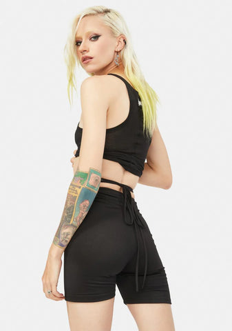 Ink Chill Truths Wrap Biker Shorts