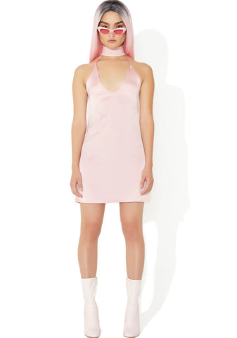 Silky Choker Dress