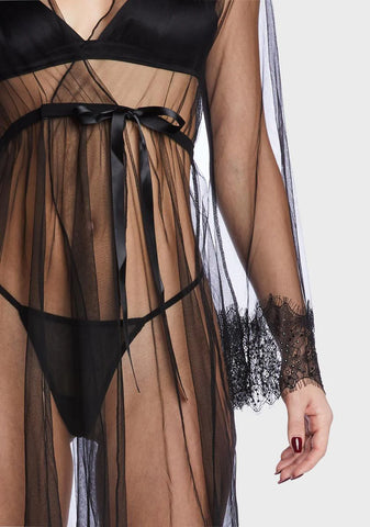 Like Clockwork Sheer Long Robe