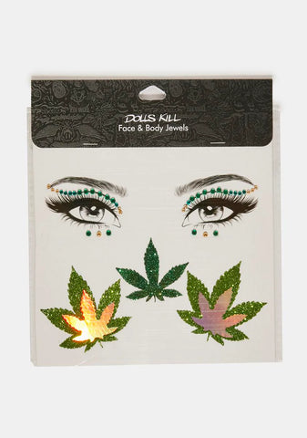 Weed Be Good Face & Body Jewels