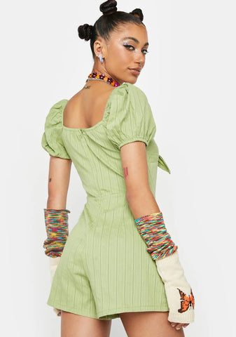 Tropical Sun Season Knotted Romper