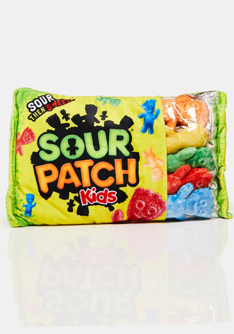 Sour Patch Kids Fleece Pillow