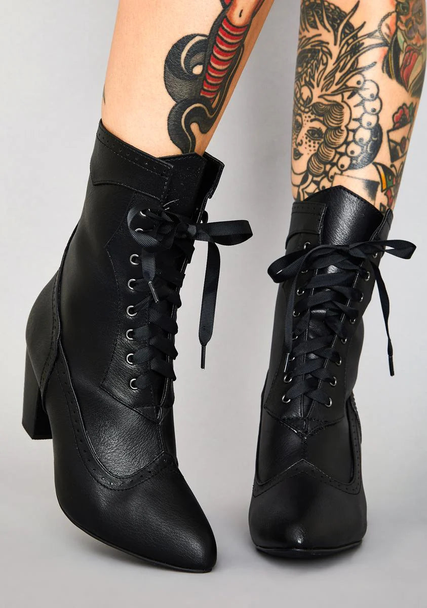 Victorian Vices Lace Up Boots