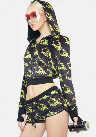 Total Hotshot Velour Hoodie