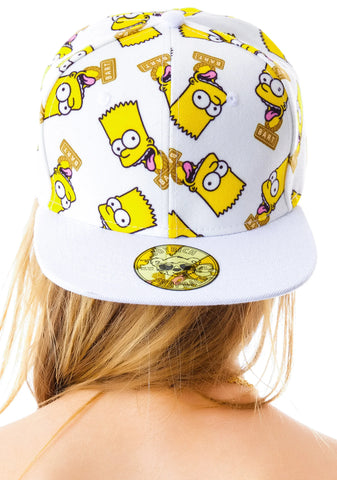 Bart Face Snapback - Black