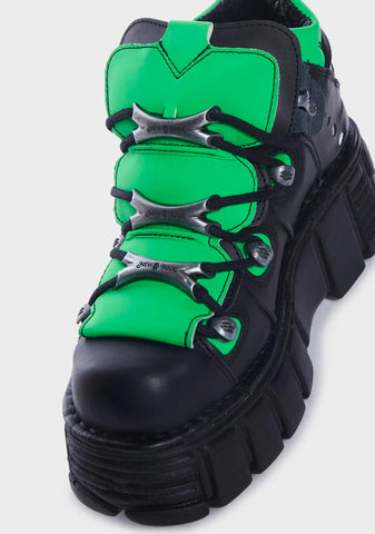 Green M-106-C131 Ankle Boots