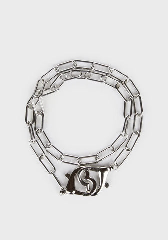Locked Up By Love Chain Necklace