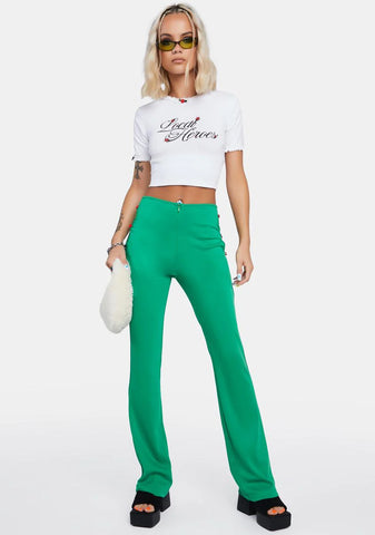 Rose High-Waisted Flared Pants