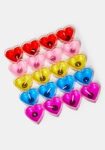 Burning Up Heart Candles