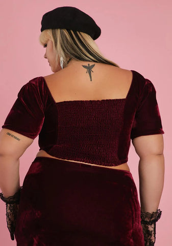 Slowly Fade Into You Velvet Top