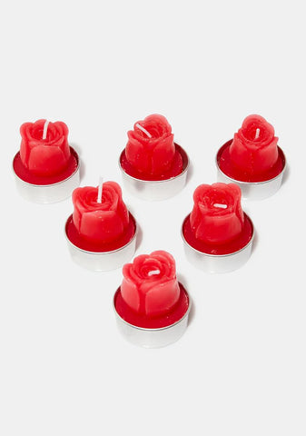 Cherry Will You Accept Rose Candle Set
