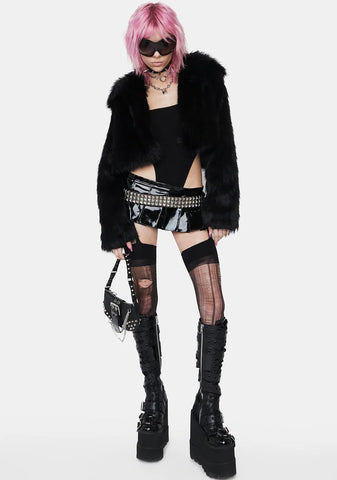 Long Wooly Loose Short Coat