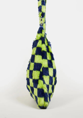 Dizzy Checkered Tote Bag