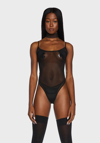 Not Worried Mesh Bodysuit