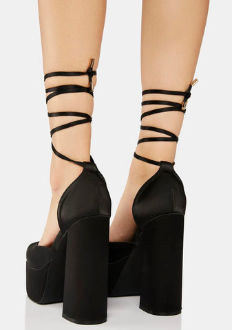 Midnight Plus One Platform Heels