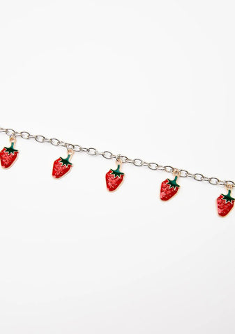 Strawberry Treats Chain Necklace