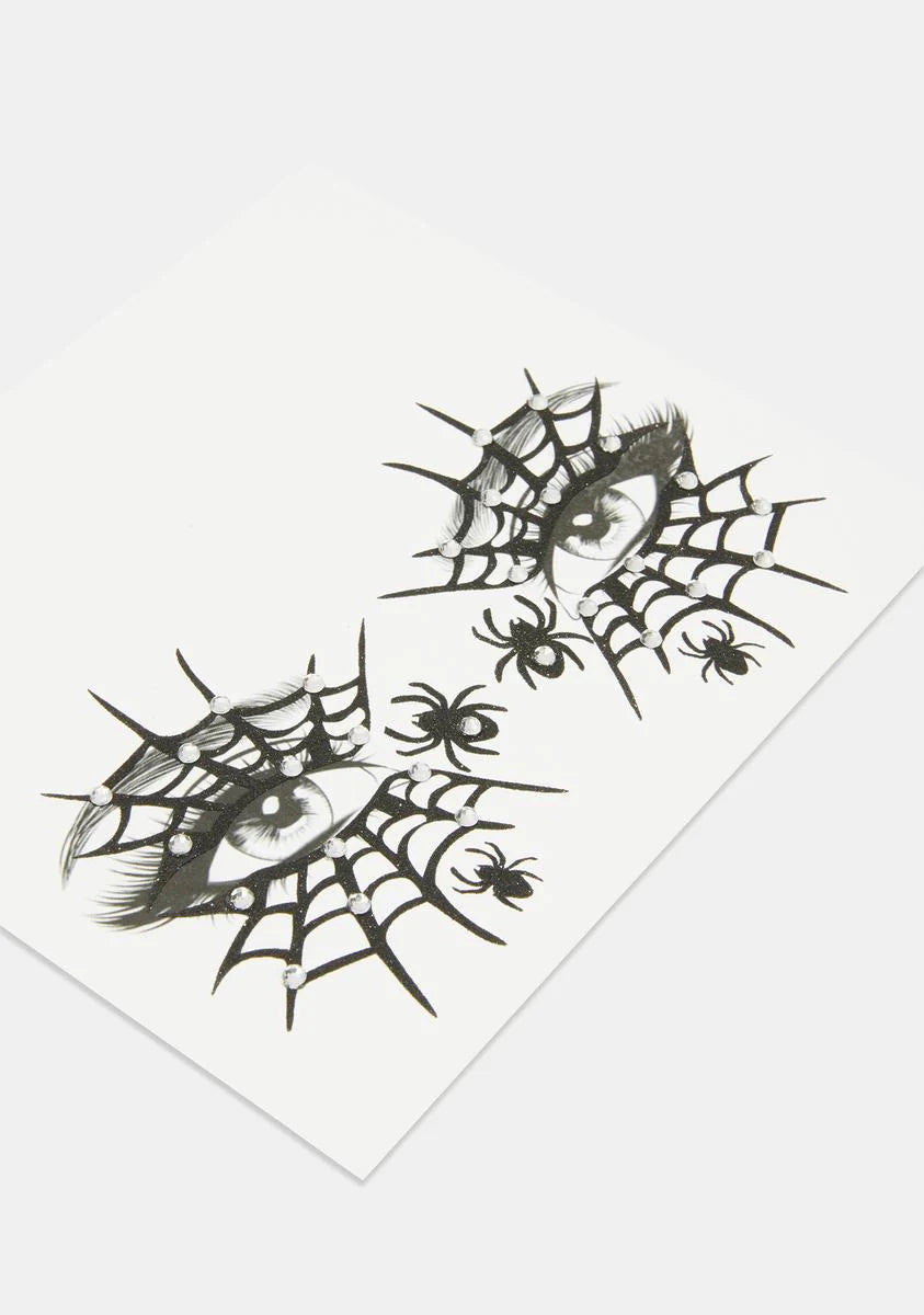 Spider Web Face Stickers