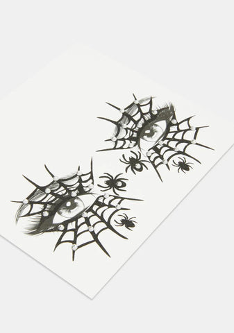 Spider Web Face Stickers