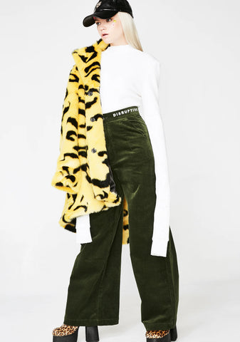 Wide Leg Corduroy Pants