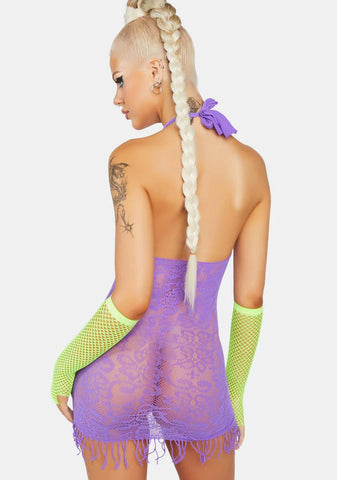 You're Blessed Sheer Mini Dress