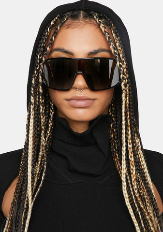 Compression Mirrored Shield Sunglasses