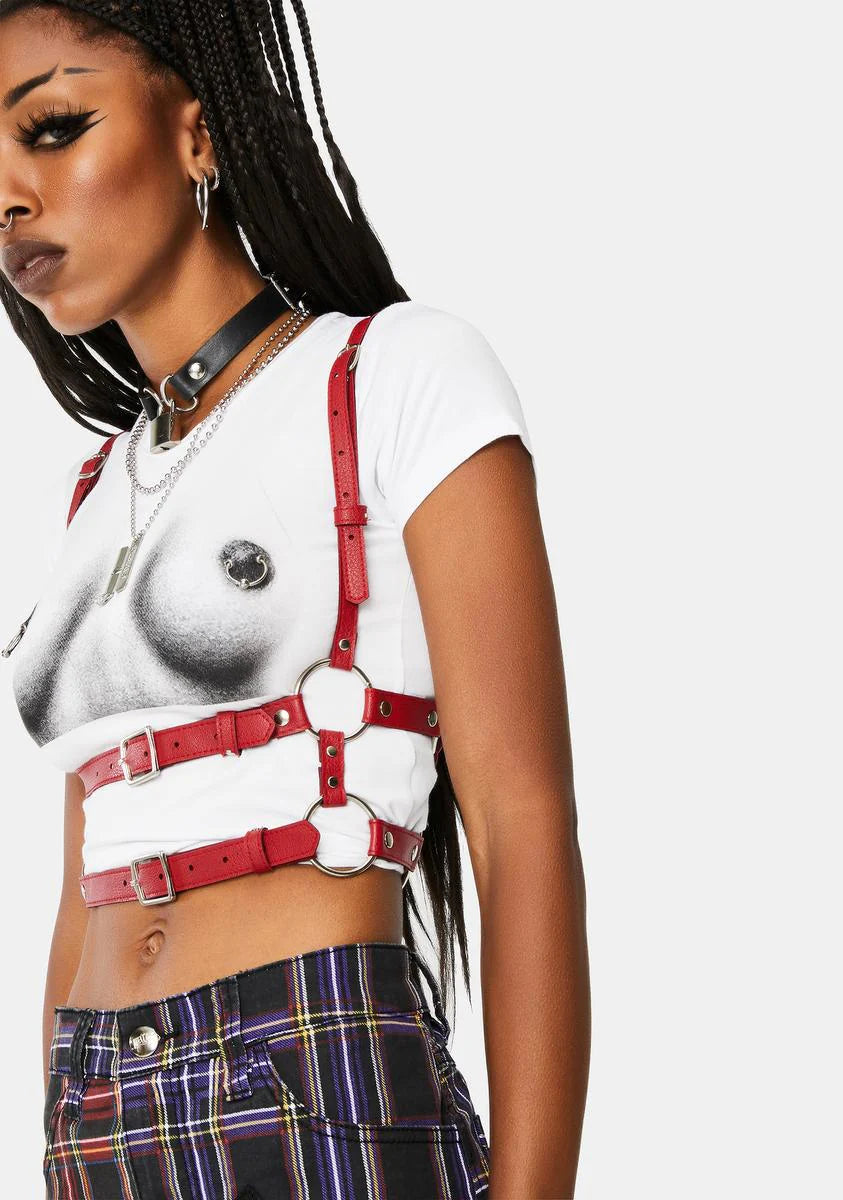 Red Tight Hold Buckle Harness