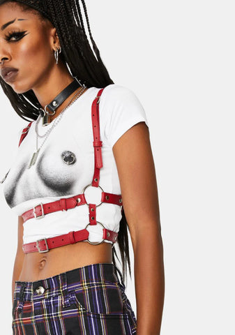 Red Tight Hold Buckle Harness