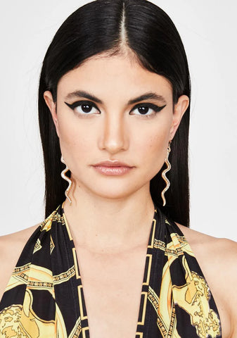 Deadliest Diva Snake Earrings