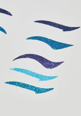Blue Attention Grabber Eyeliner Stickers
