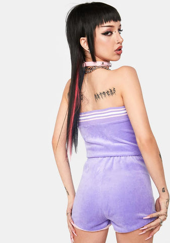 Lavender Not Regular Sleeveless Romper