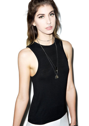 Lookin' Sharp Razor Tank - Black