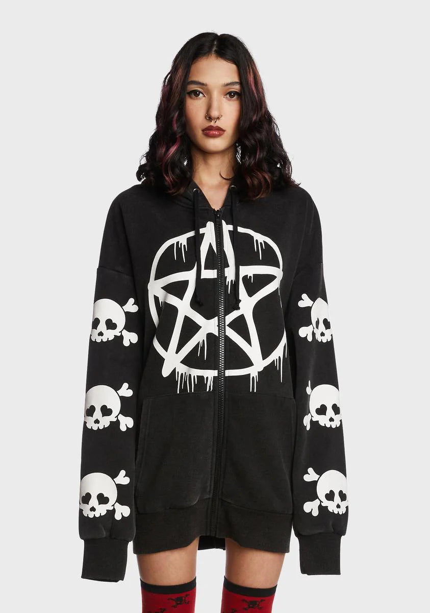 Malicious Contempt Oversized Hoodie
