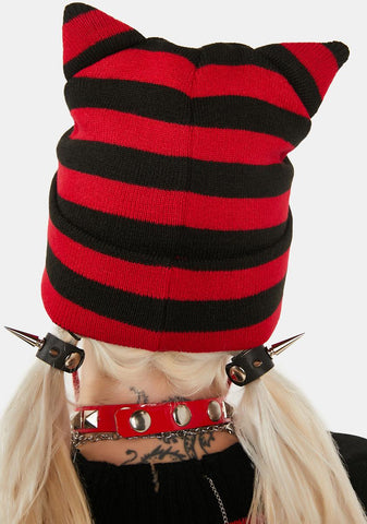 Safety First Striped Beanie